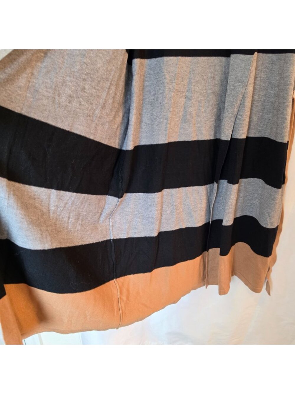 Truth by Republic Duster Sweater Women's M Striped Belted Long Cardigan NWT - Picture 5 of 7
